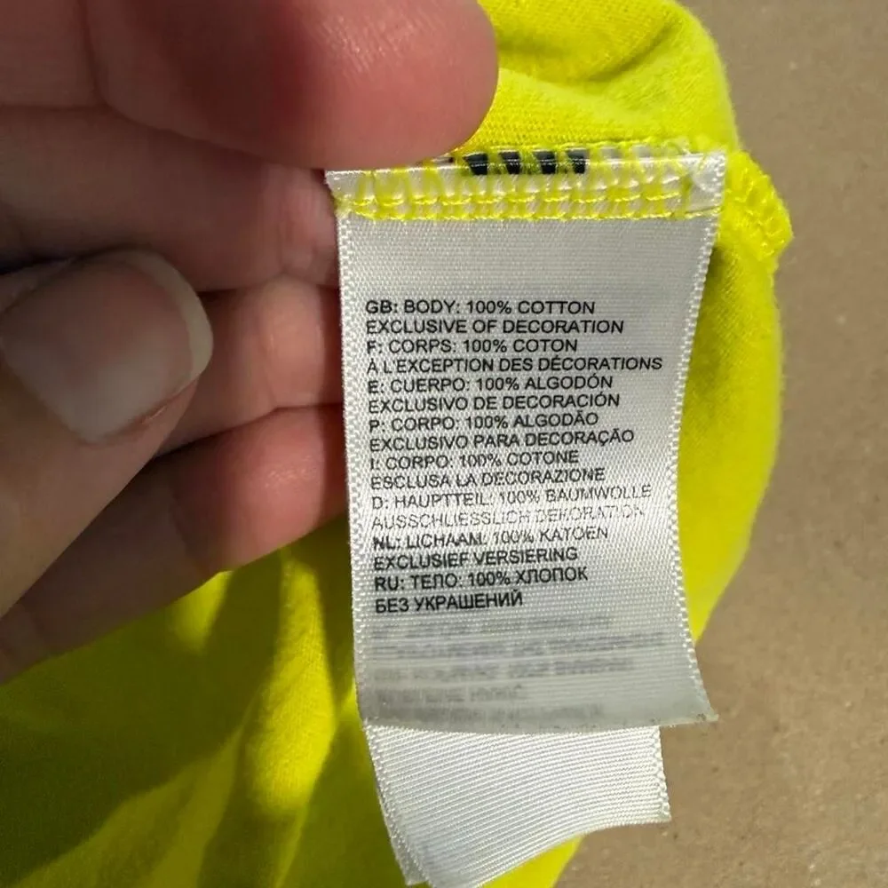 The-north-face Men's Yellow and Green T-shirt