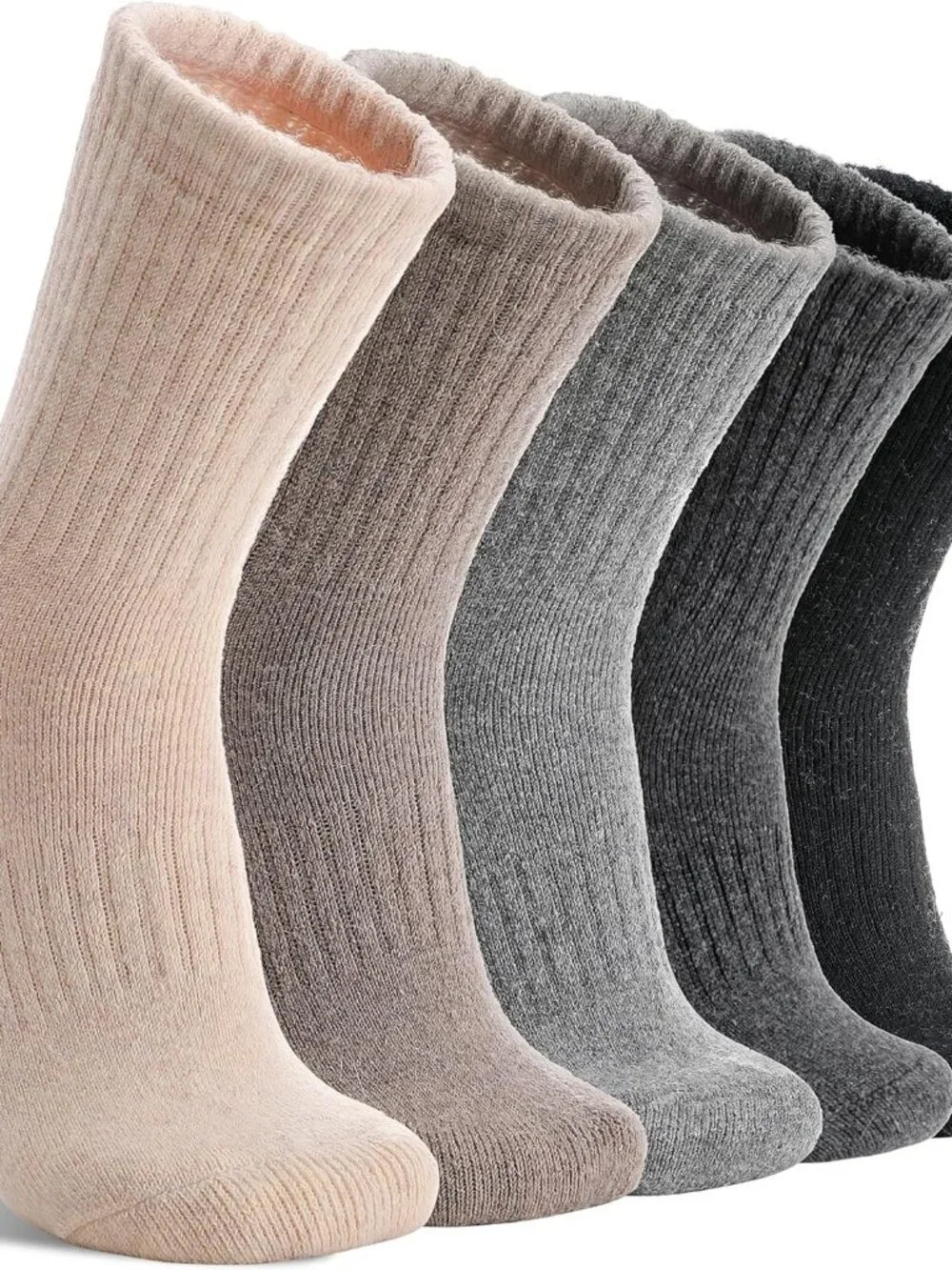 5 Pairs Womens Merino Wool Socks Hiking Warm Winter Thick Thermal Crew Cozy Cabi