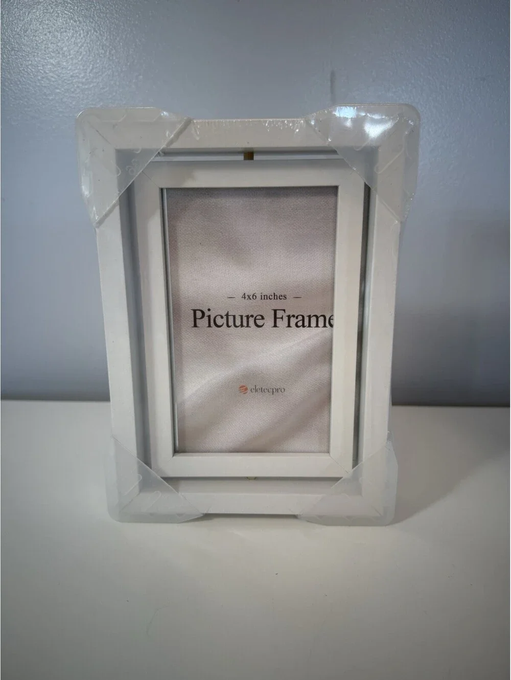 Picture Frames White 4x6 Rotating Floating Double Sided Vertical Horizontal 2pk