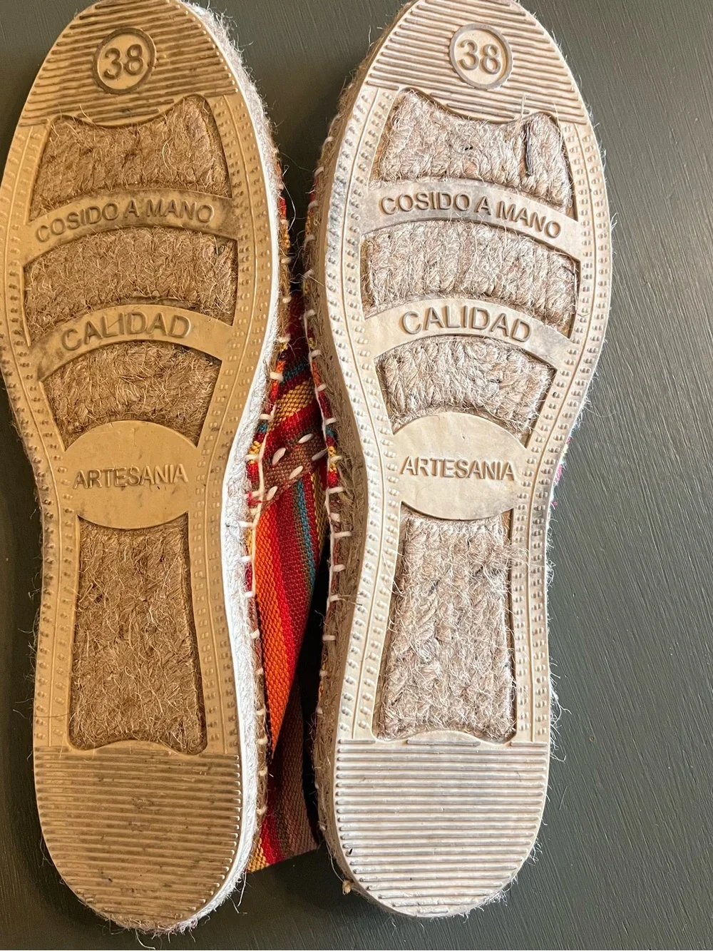 Woven Stripe Espadrilles - Multicolor Women's Slip-Ons