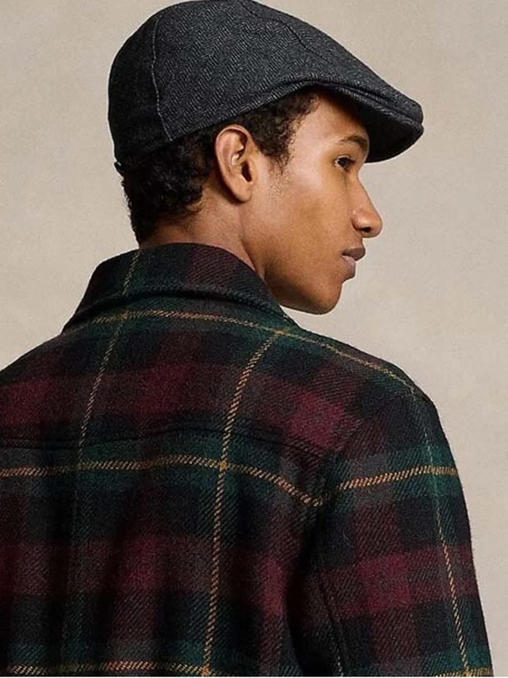 Polo Ralph Lauren Tartan Plaid Brushed Wool Alpaca Twill Sporting Jacket