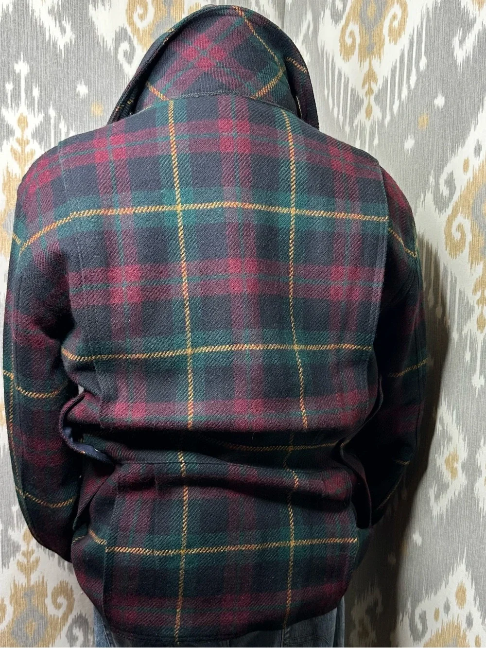 Polo Ralph Lauren Tartan Plaid Brushed Wool Alpaca Twill Sporting Jacket