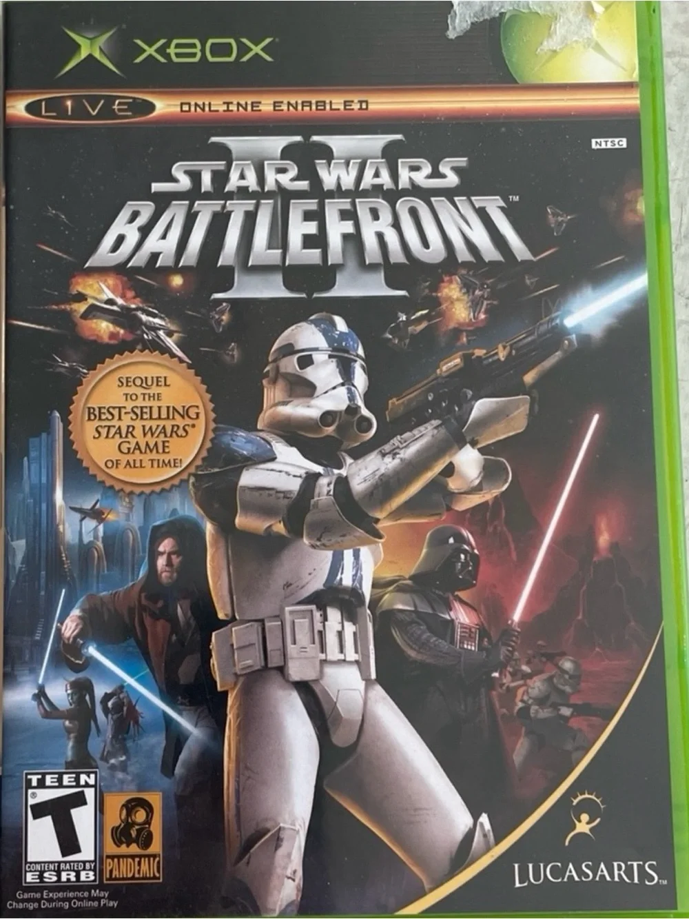 Star Wars Battlefront 2 Xbox Original With Case And Manual T Teen Online Enabled