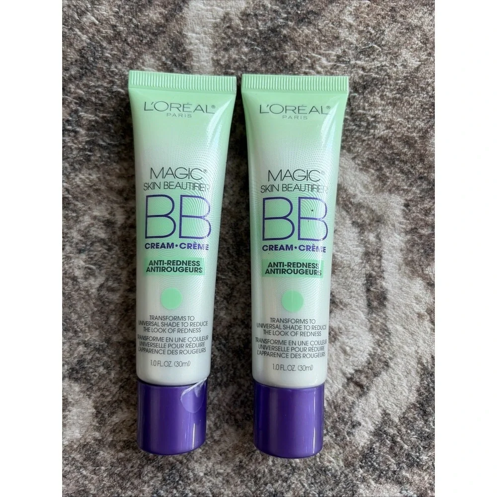 2 Pk: L'Oreal Magic Skin Beautifier BB Cream #820 Anti-Redness