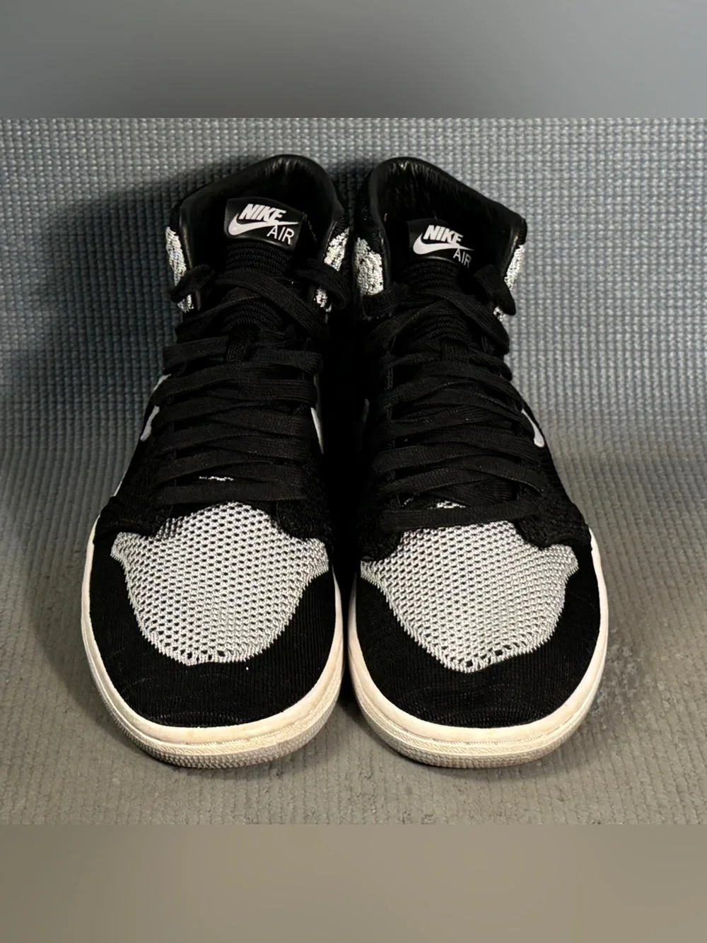 Nike Air Jordan 1 Retro High FlyKnit Shadow Black Shoes 919704-003 Men’s Size 10