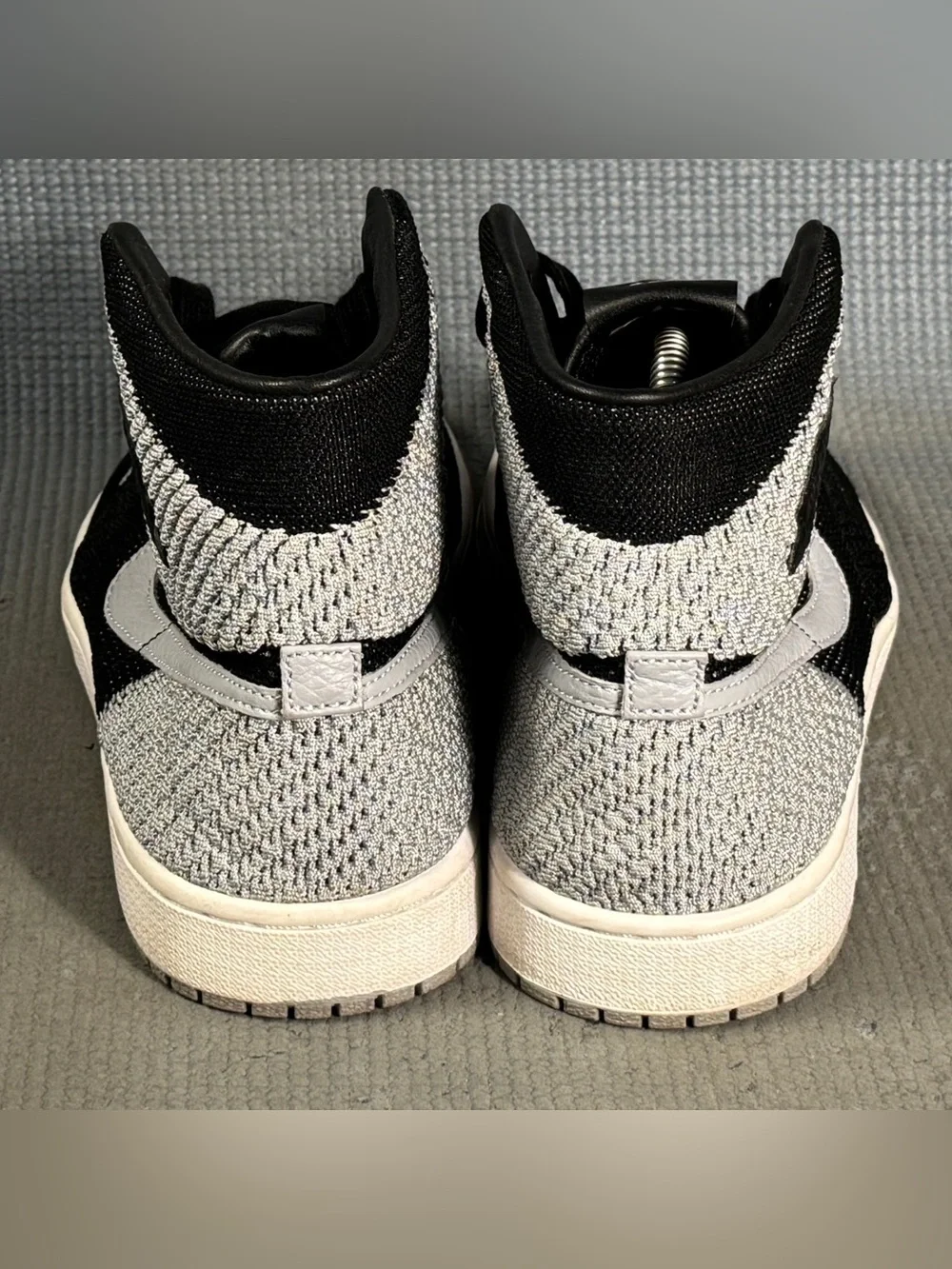 Nike Air Jordan 1 Retro High FlyKnit Shadow Black Shoes 919704-003 Men’s Size 10