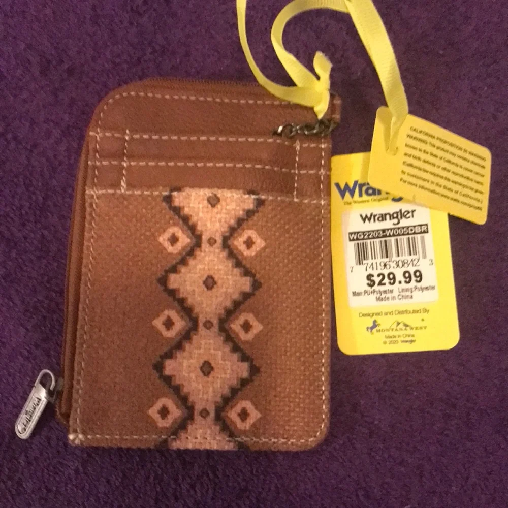 Wrangler brown patterned