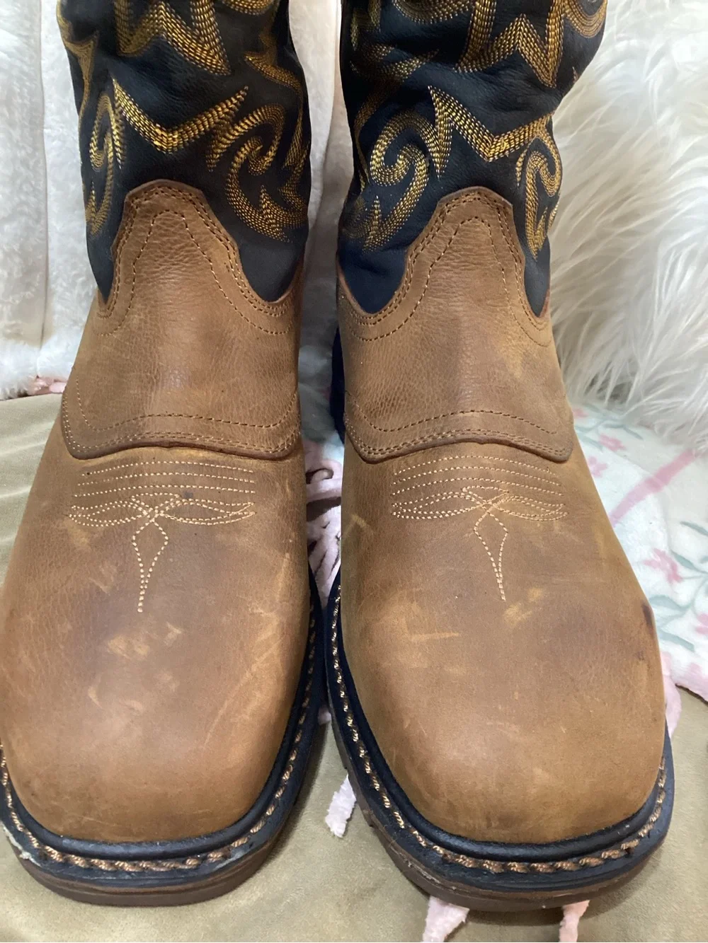 Georgia Boot Black & Brown Carbo-Tec Men’s Boots