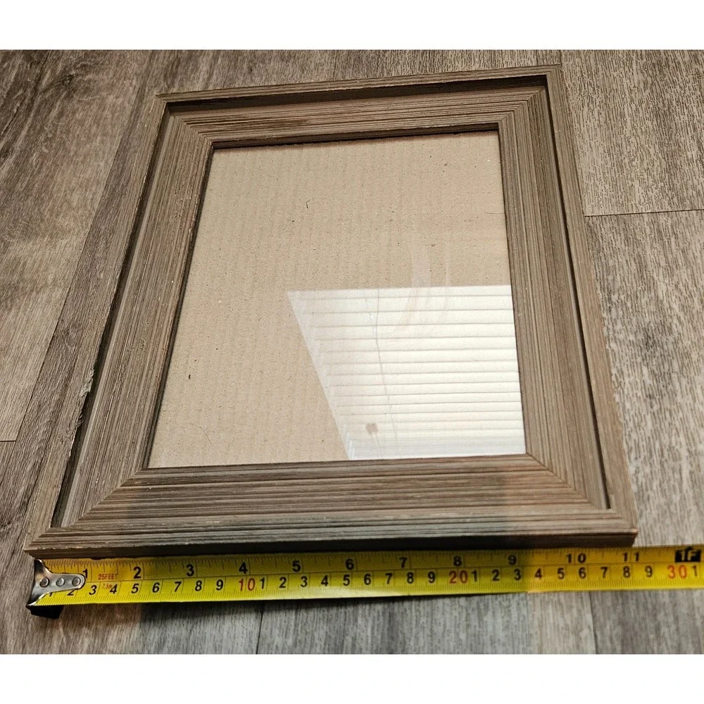Faux‎ Wooden Photo Frame Free standing 11x13 Glass picture insert