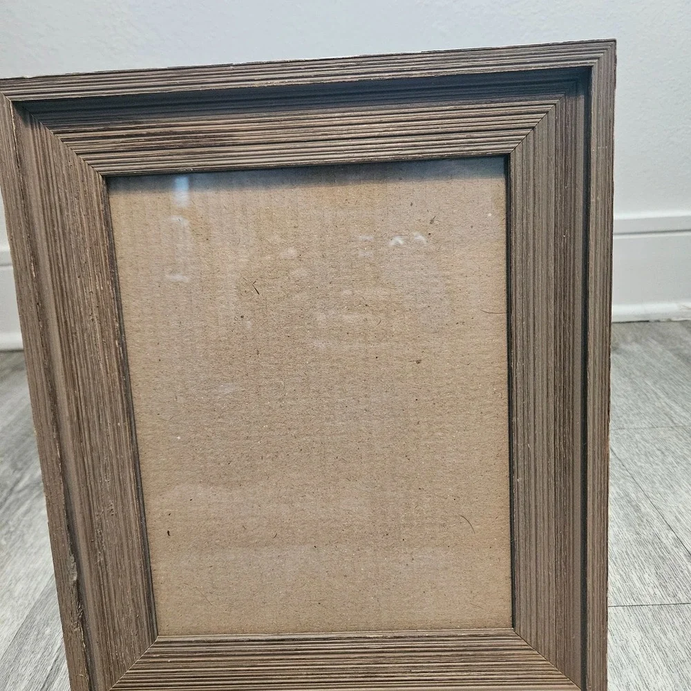 Faux‎ Wooden Photo Frame Free standing 11x13 Glass picture insert