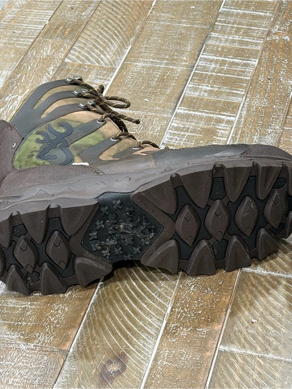 Browning Men's Camo Brown and Dark Brown Hunting Boots