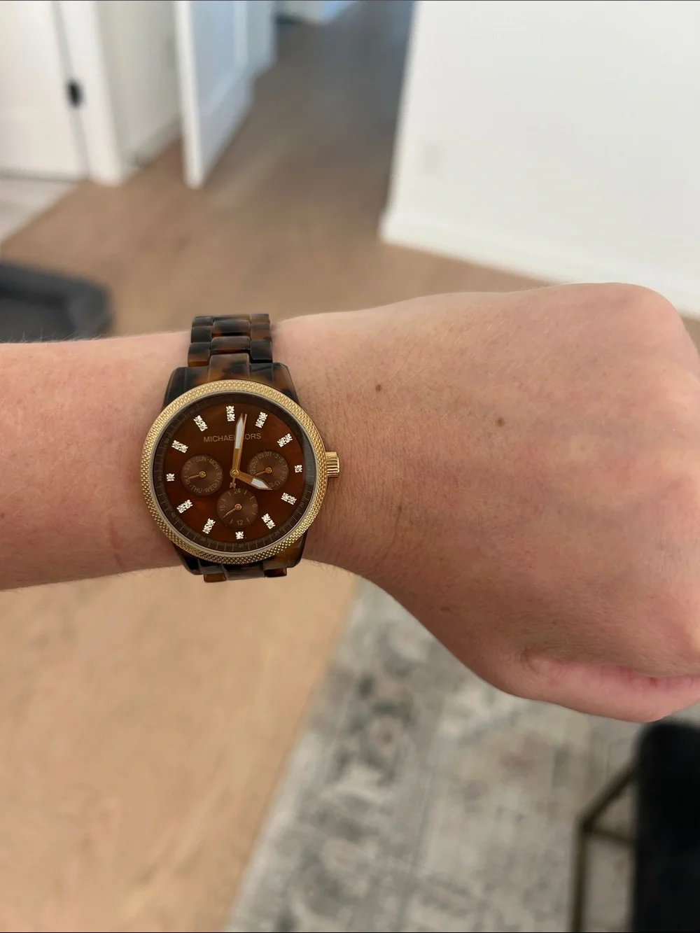 Michael Kors band watch tortoise