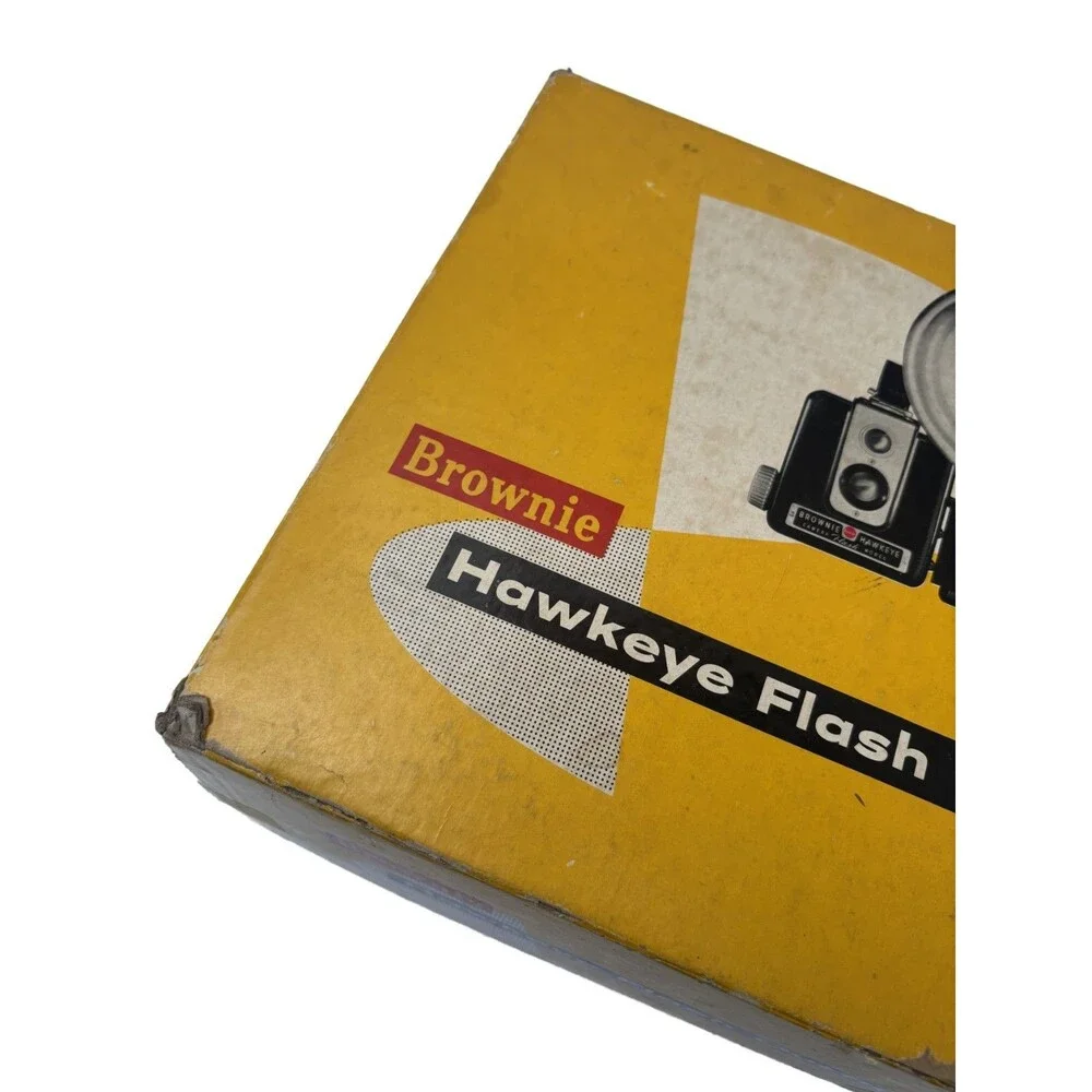 Vintage Kodak Brownie Hawkeye Flash Camera Box Set