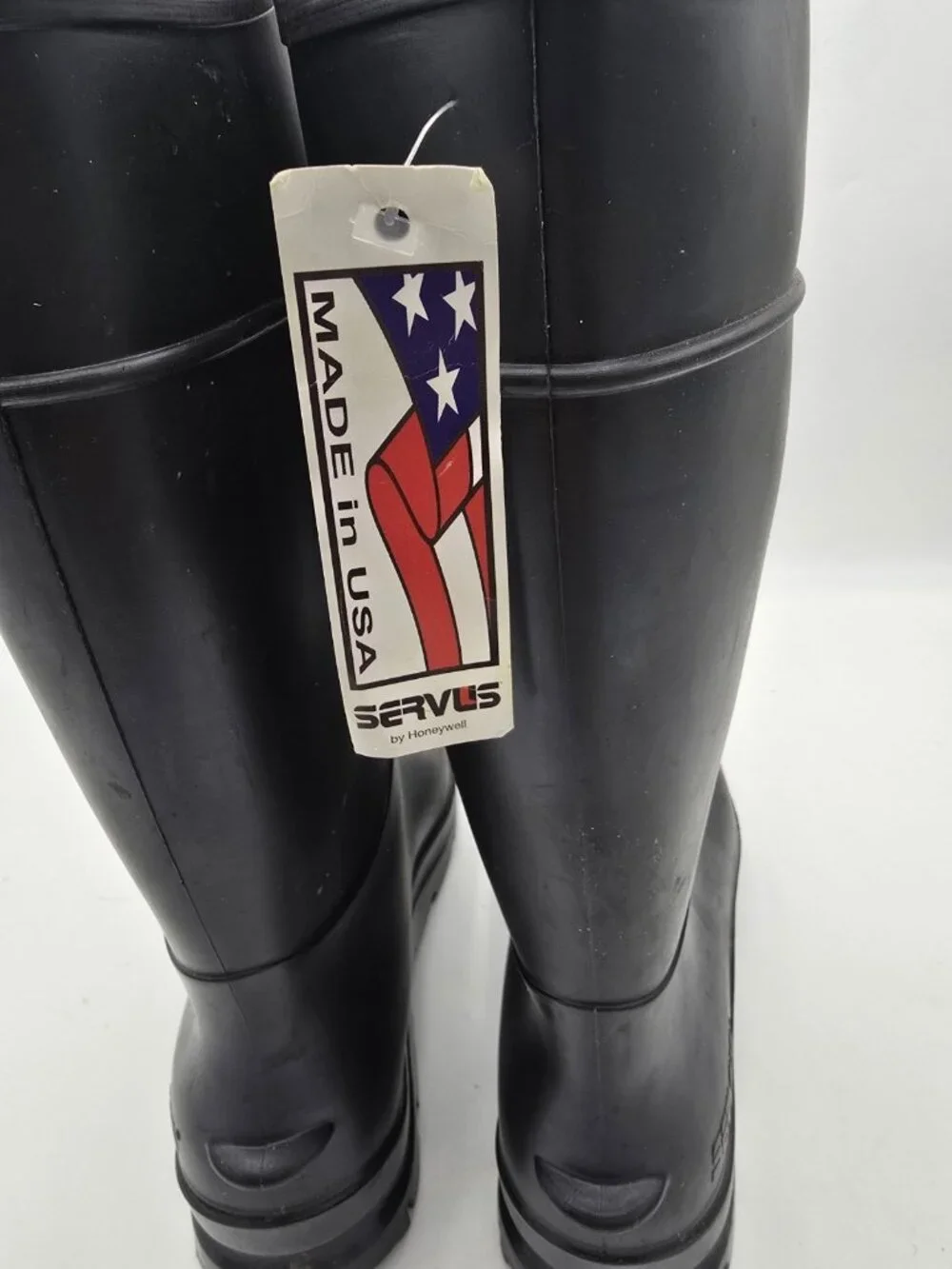 Servus by Honeywell Black PVC Rubber Work Boots Men's Size 11 Made in USA