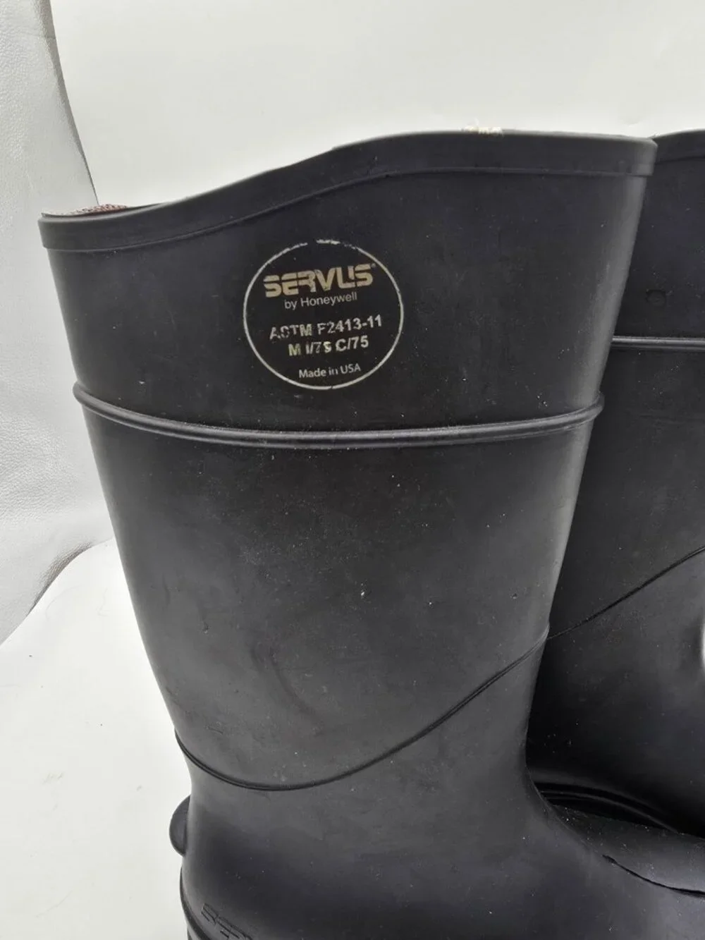 Servus by Honeywell Black PVC Rubber Work Boots Men's Size 11 Made in USA
