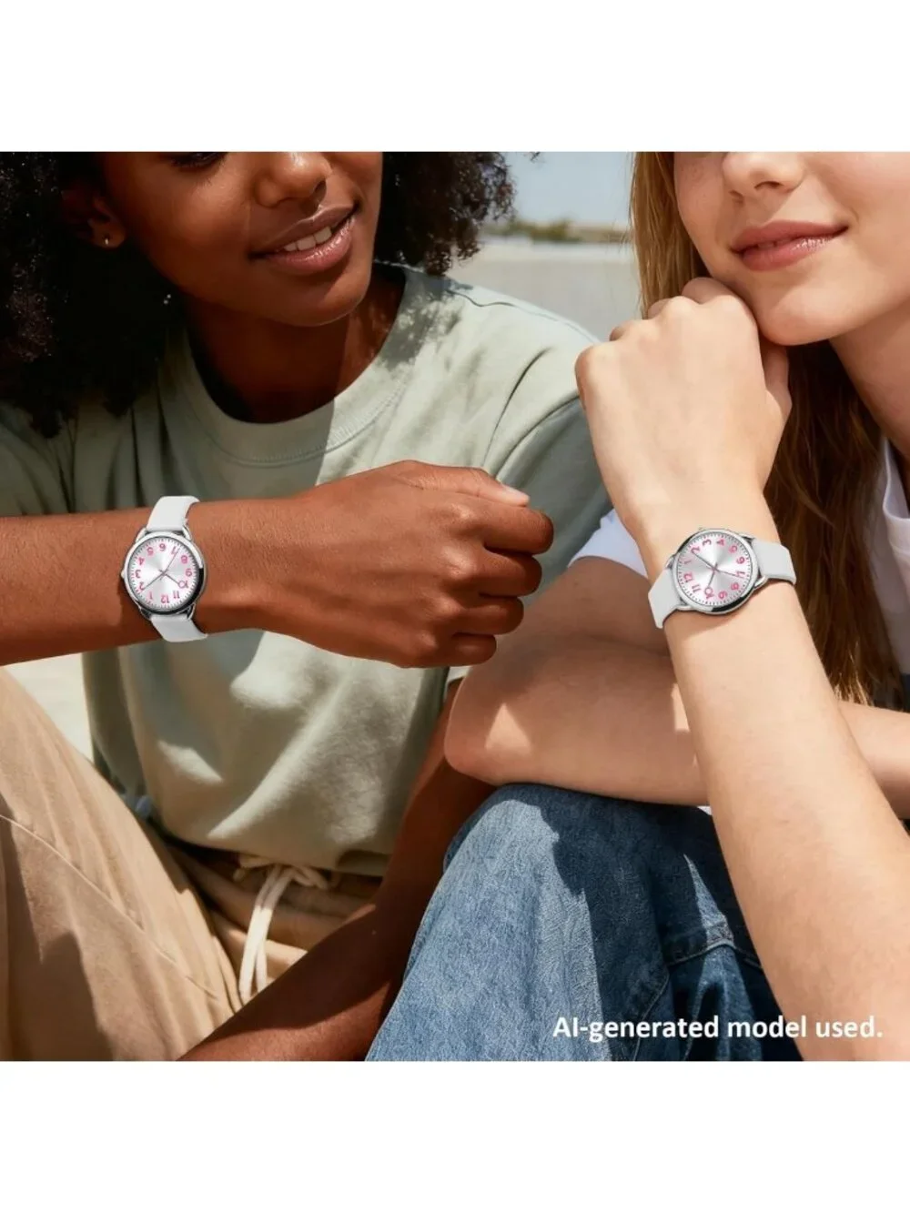 Stylish Women's Waterproof Watch with Easy-to-Read Numeral Dial & Silicone Strap