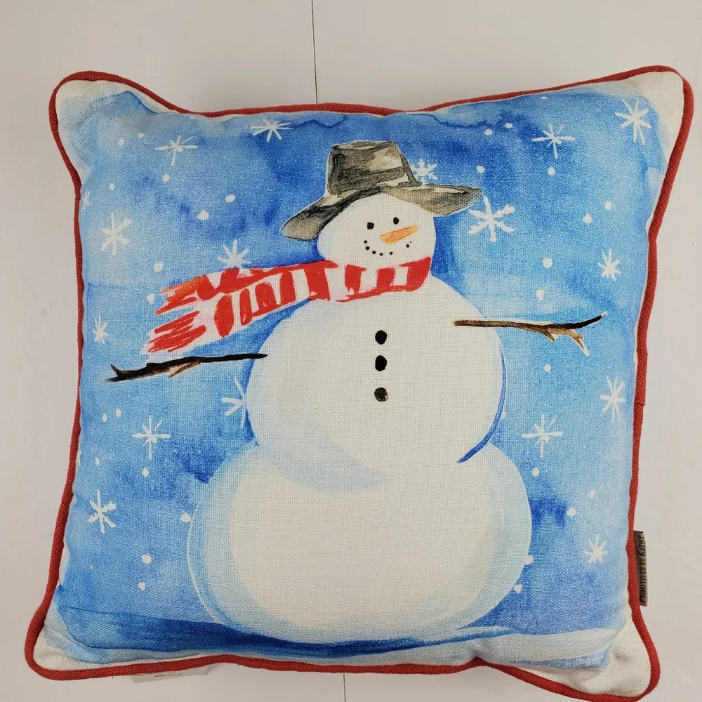 American Dream Home EUC snowman pillow