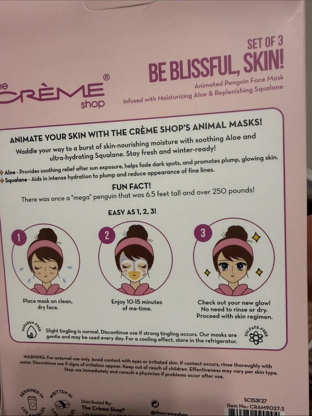 The Crème Shop Skin Patch & Sheet Bundle in Pink Face masks and hydration patch