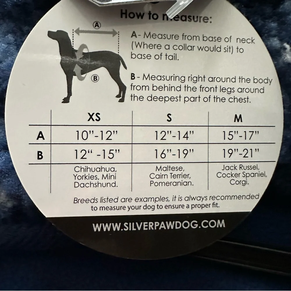 SILVERPOOCH size dog