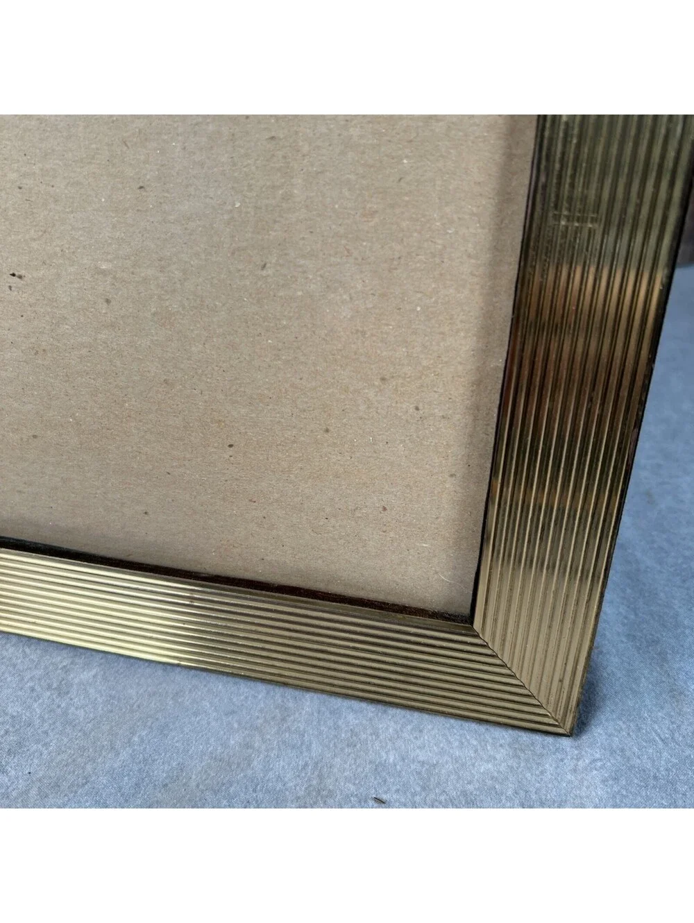 VTG Gold Tone Metal Picture Frame Vertical or Horizontal 8x10 in - 1301-2O