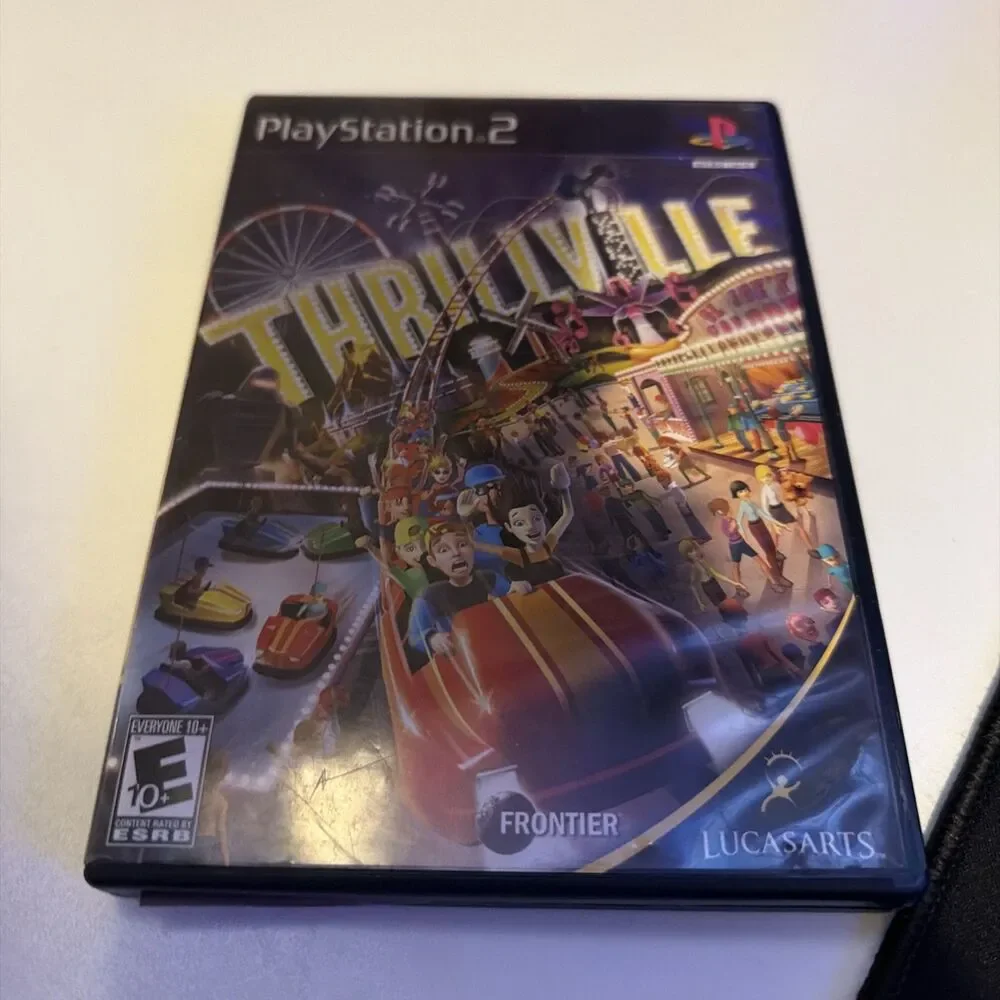 Thrillville (PlayStation 2 PS2) Black Label CIB COMPLETE & TESTED