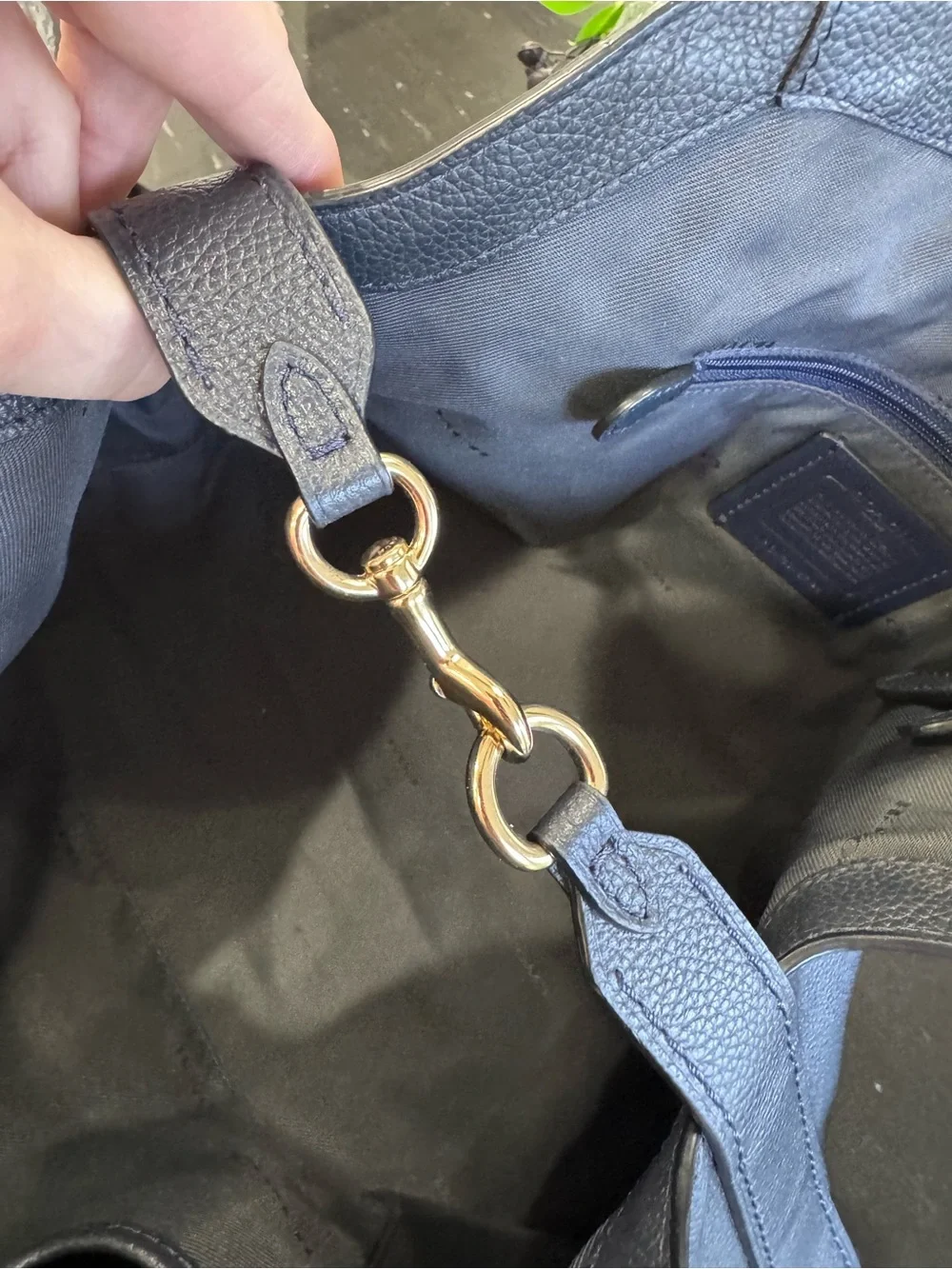Coach straps removable allows