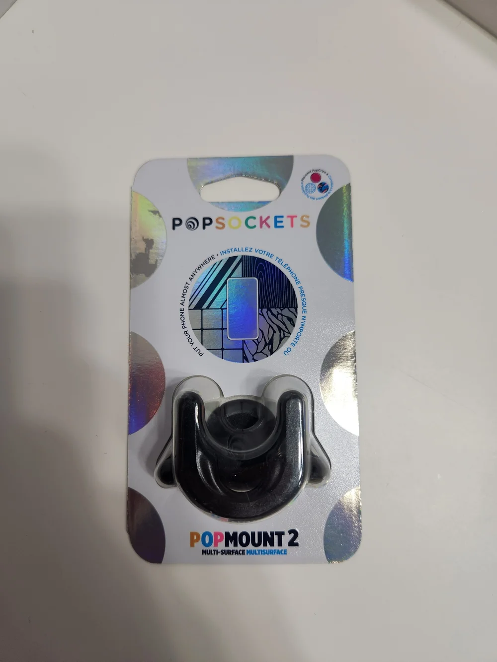 PopSocket PopMount 2 Multi-Surface Phone Mount - Black