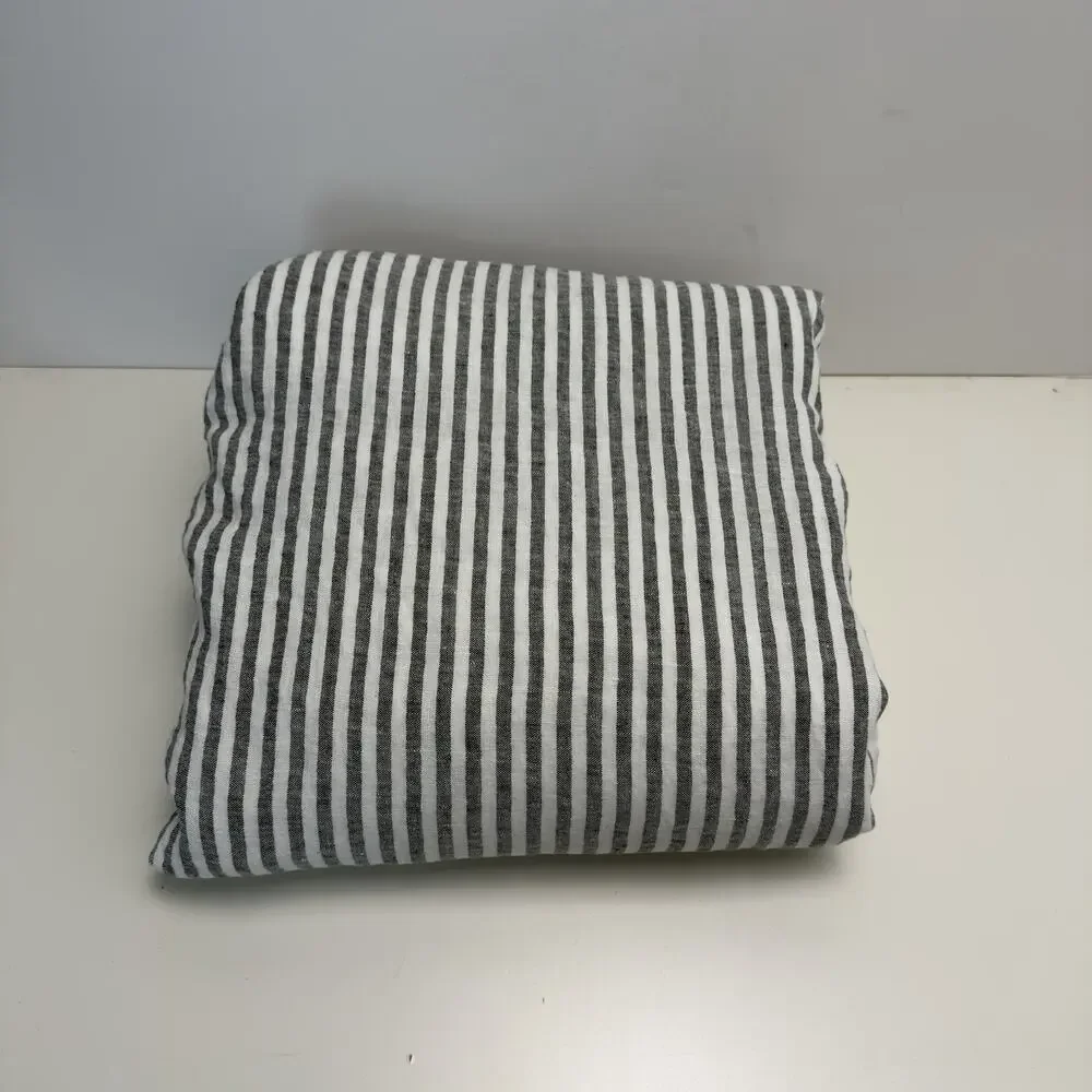 NWOT Brooklinen Washed Linen 2-Sided Duvet Cover Charcoal Chambray Full/Queen