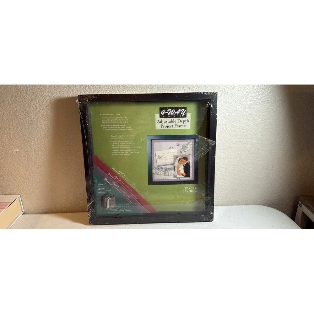 4- Way‎ Adjustable Depth Project Black  Frame 12