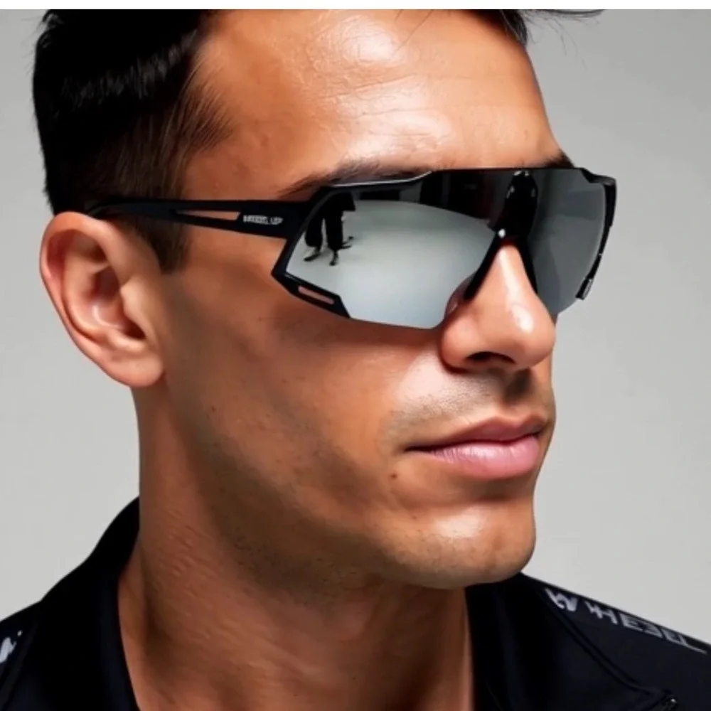 Women Sunglasses Men Mirror Lens Shield Wrap Around Safety Outside‎ Worker Gafas