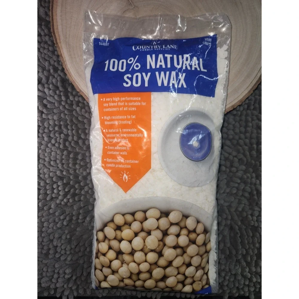 100% Natural Soy‎ Wax Flakes Candle Making Supply 2Lb Country Lane Candle Supply