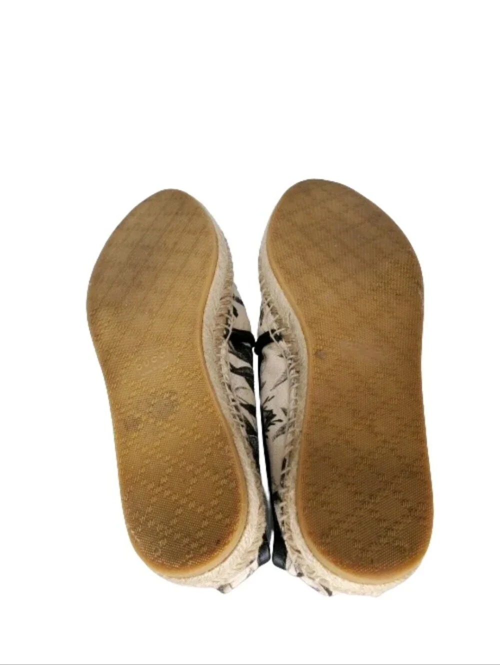 Gucci Floral Canvas Slip On Espadrille Flats