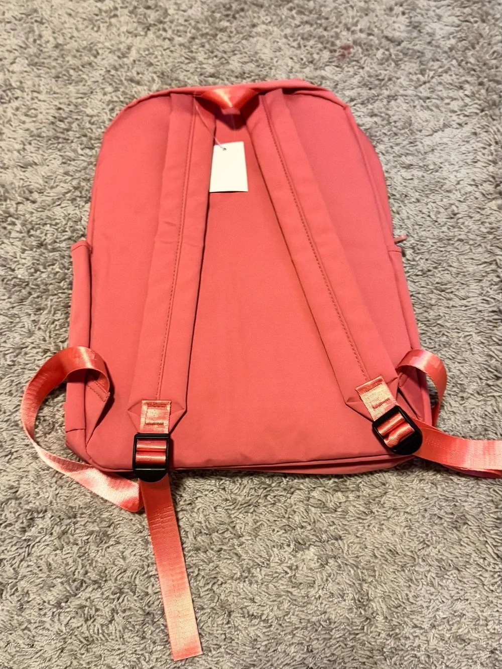 Kids Plush Bear Backpack in Coral Pink