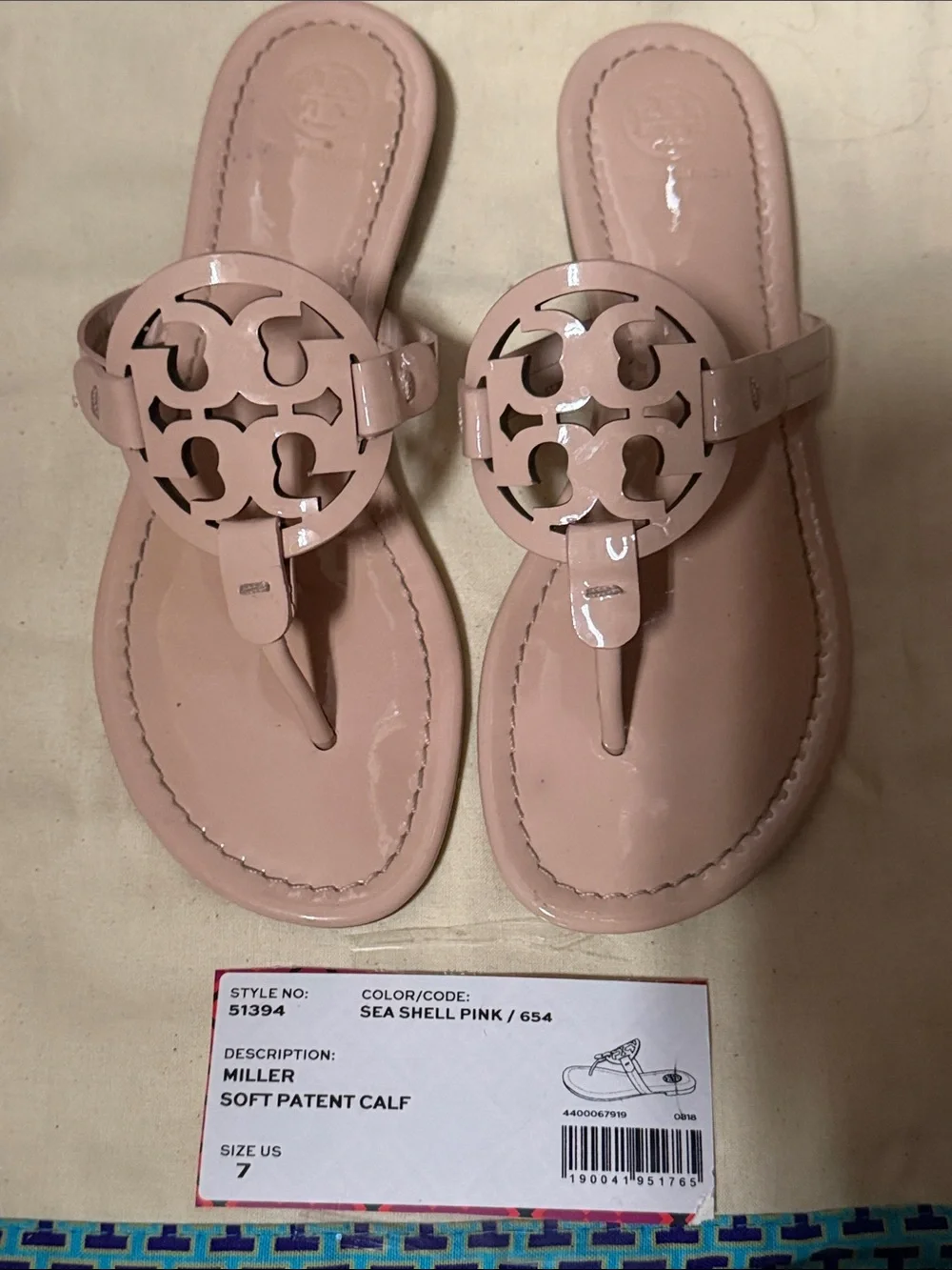 Tory Burch Miller Thong Sandal - Sea Shell Pink