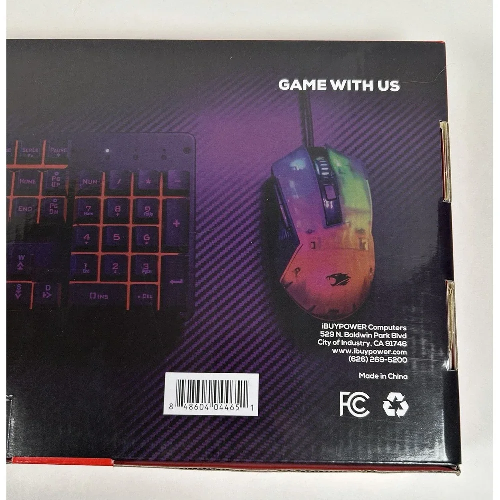 NEW iBUYPOWER Chimera KM7 RGB Gaming Keyboard and Mouse Combo