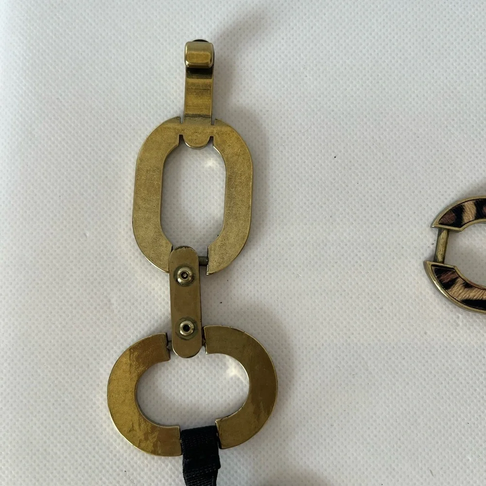 Cheetah Leopard Gold Chain Belt