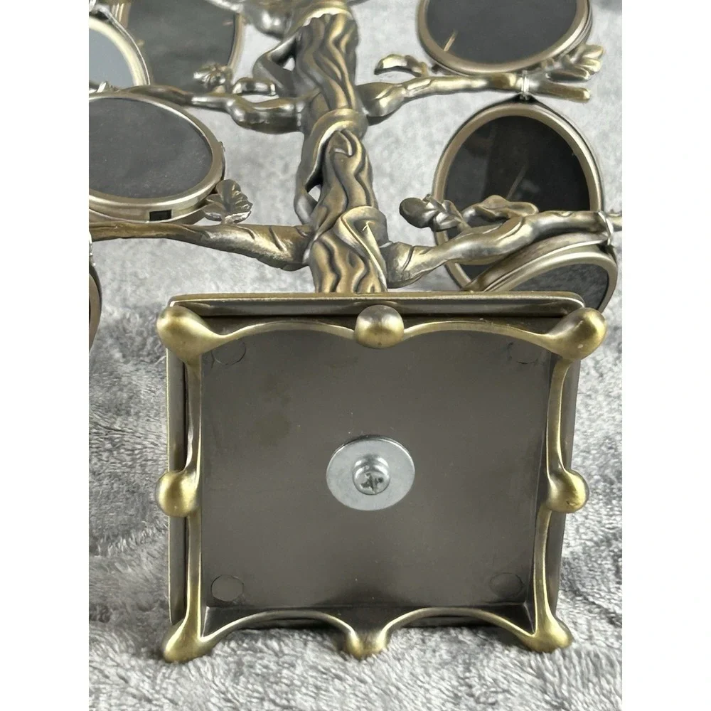 Burnes Of Boston Vintage Brass Family Tree Photo Frame‎ Oval Shaped Frames
