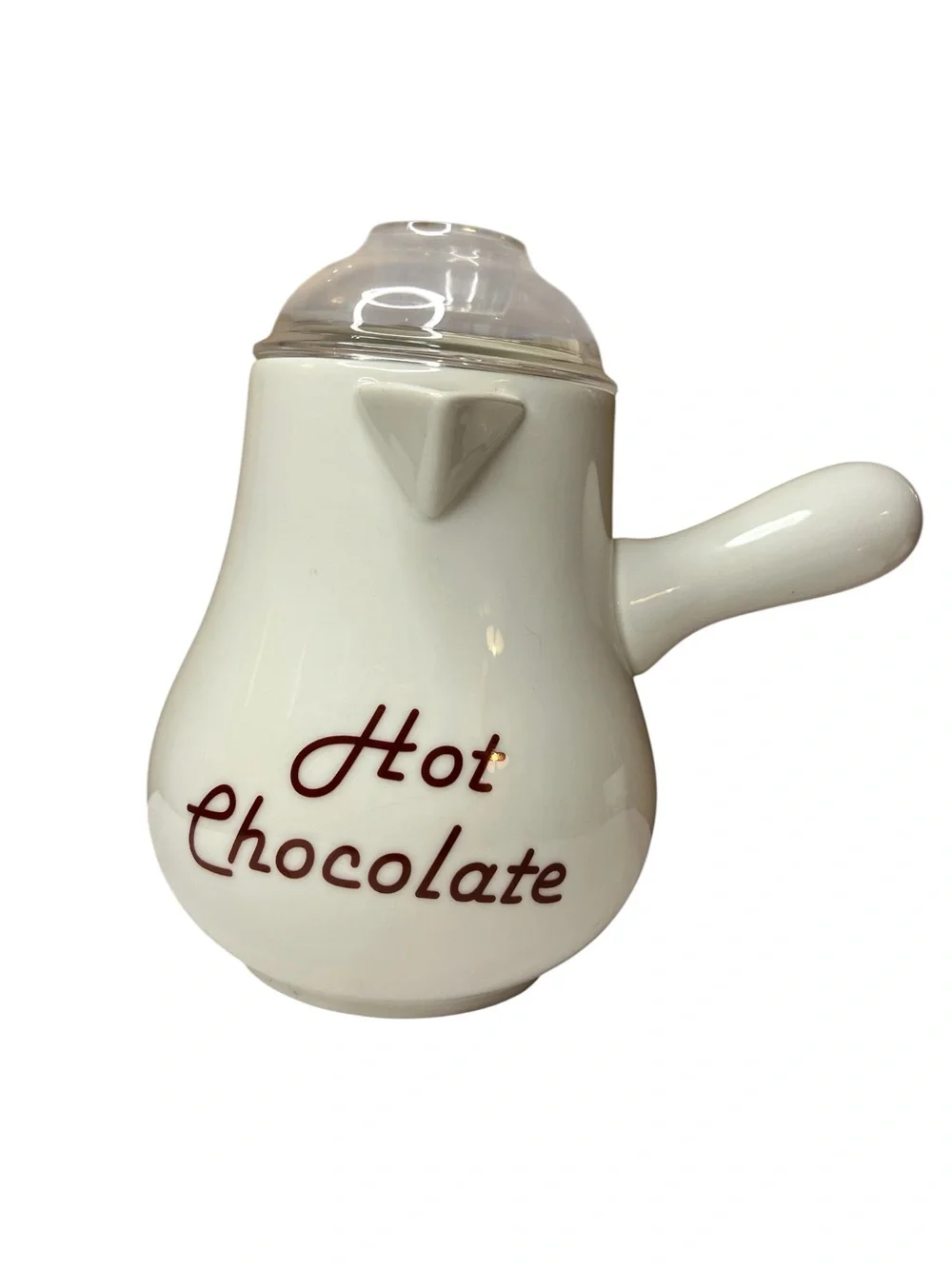 Williams Sonoma Hot Chocolate Maker Bonjour Ceramic Pot Pitcher Gourmet