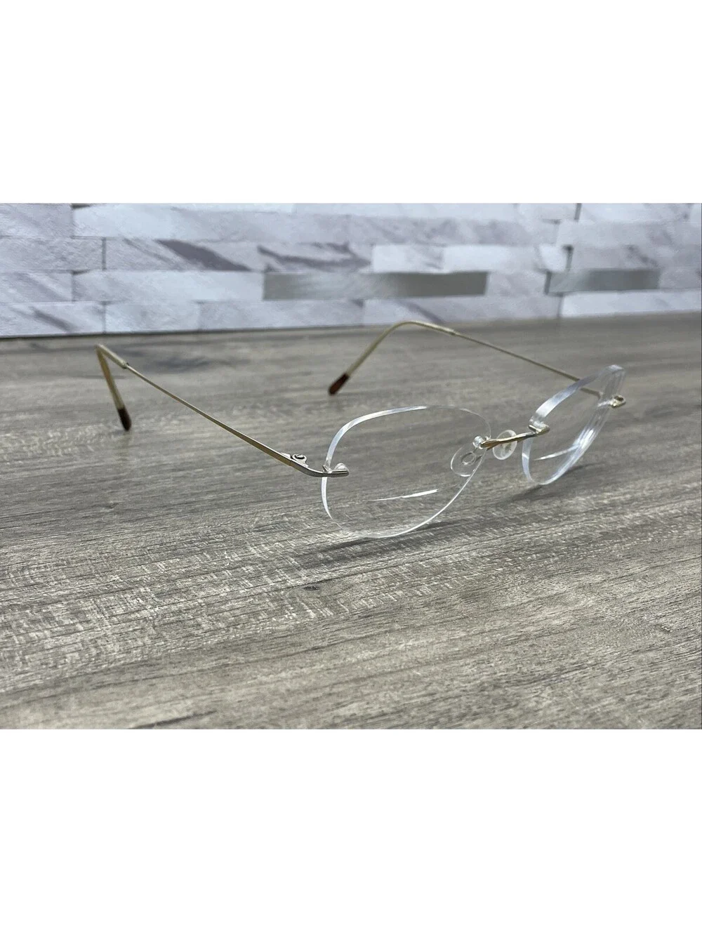 Marchon Airlock 2 760/6 062 Rimless Eyeglasses Gold Tone 49[]21-135 Frames