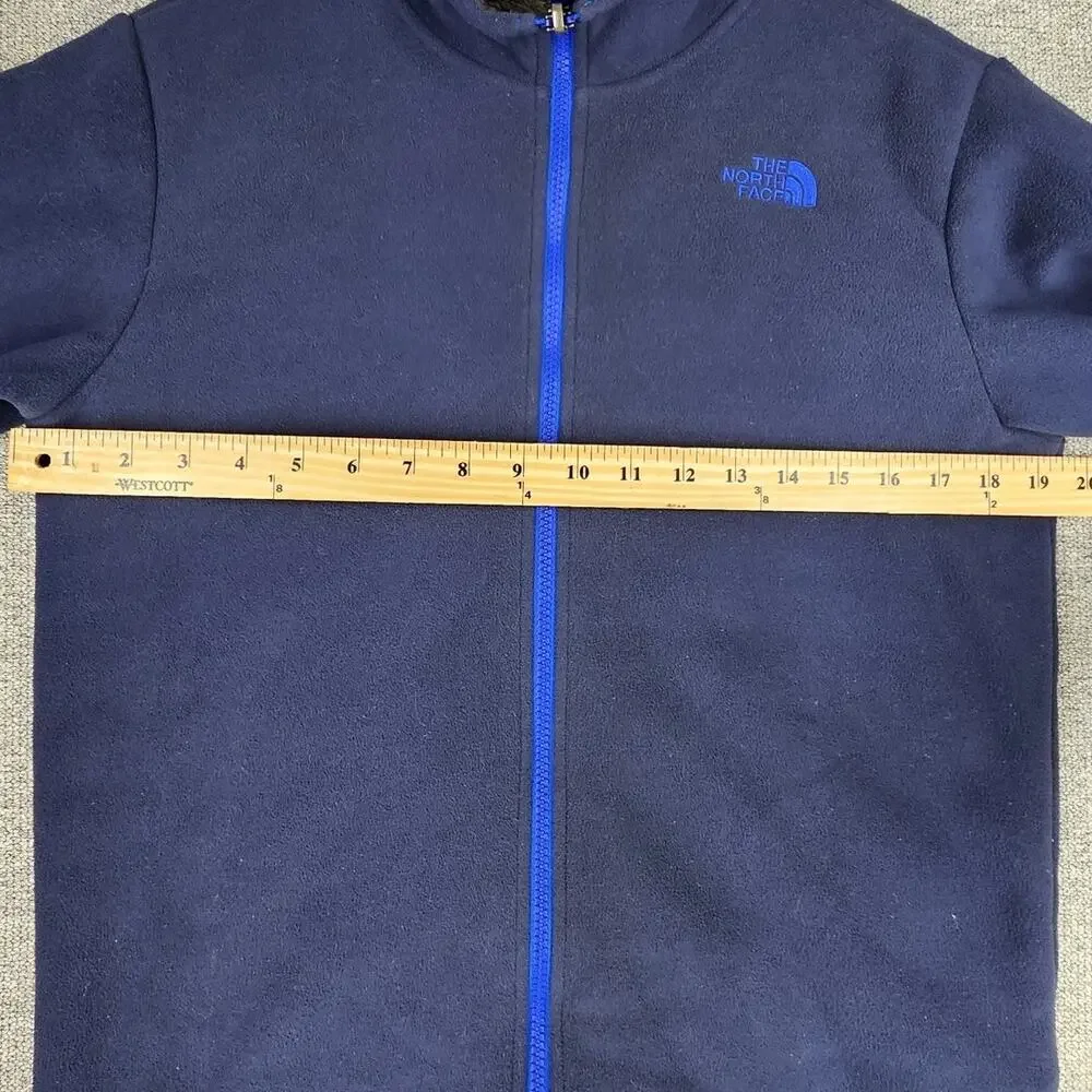 The North Face zip brand navy