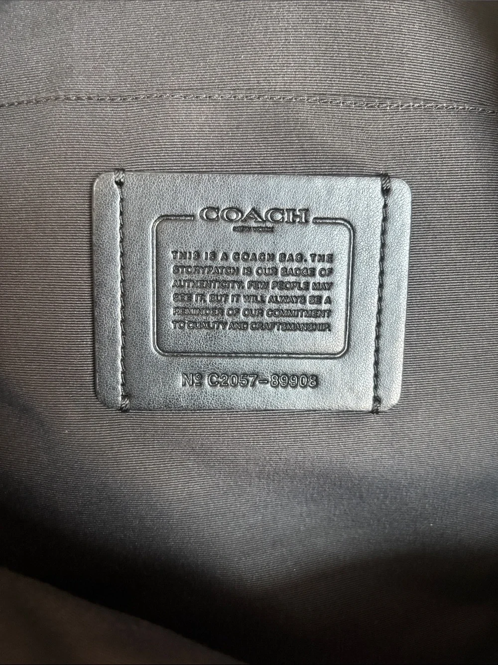 Coach leather black