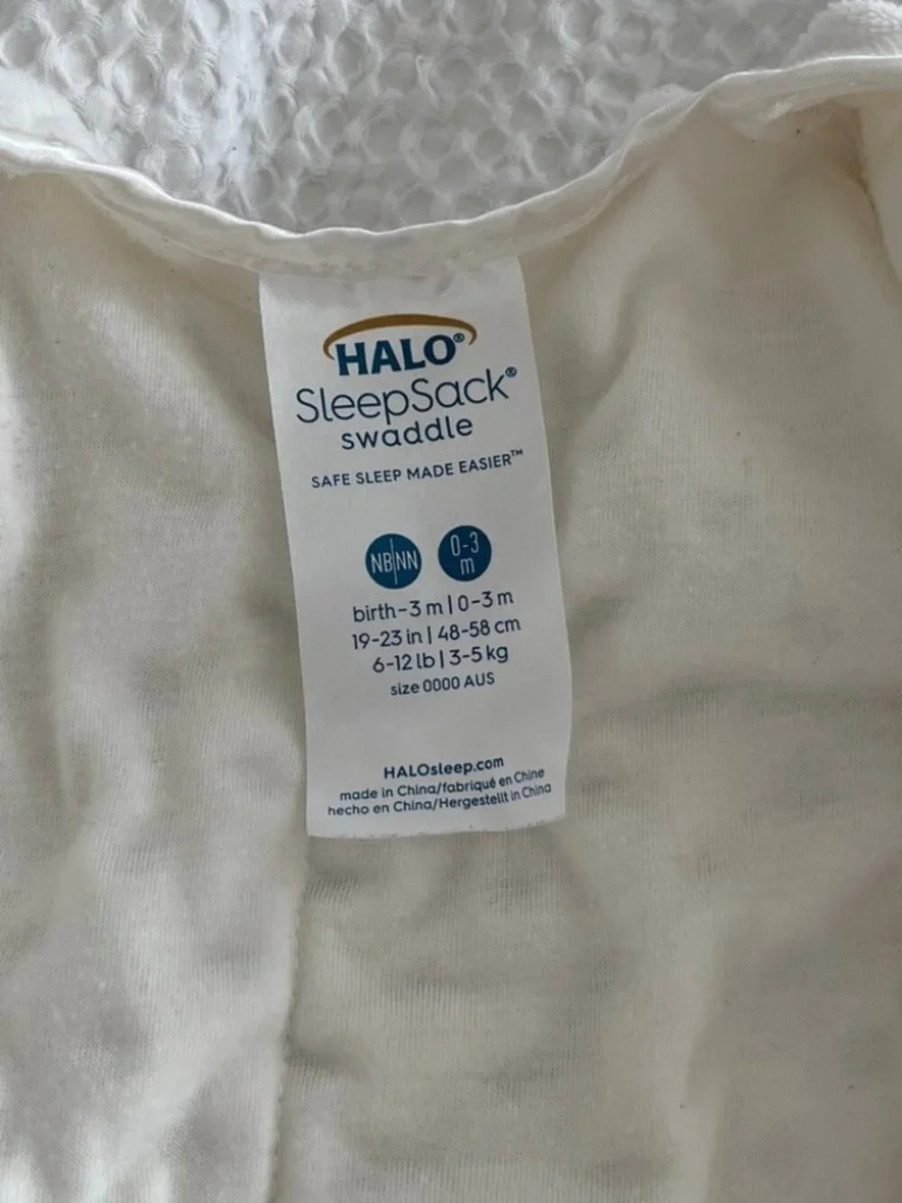 Halo sleepsack swaddle
