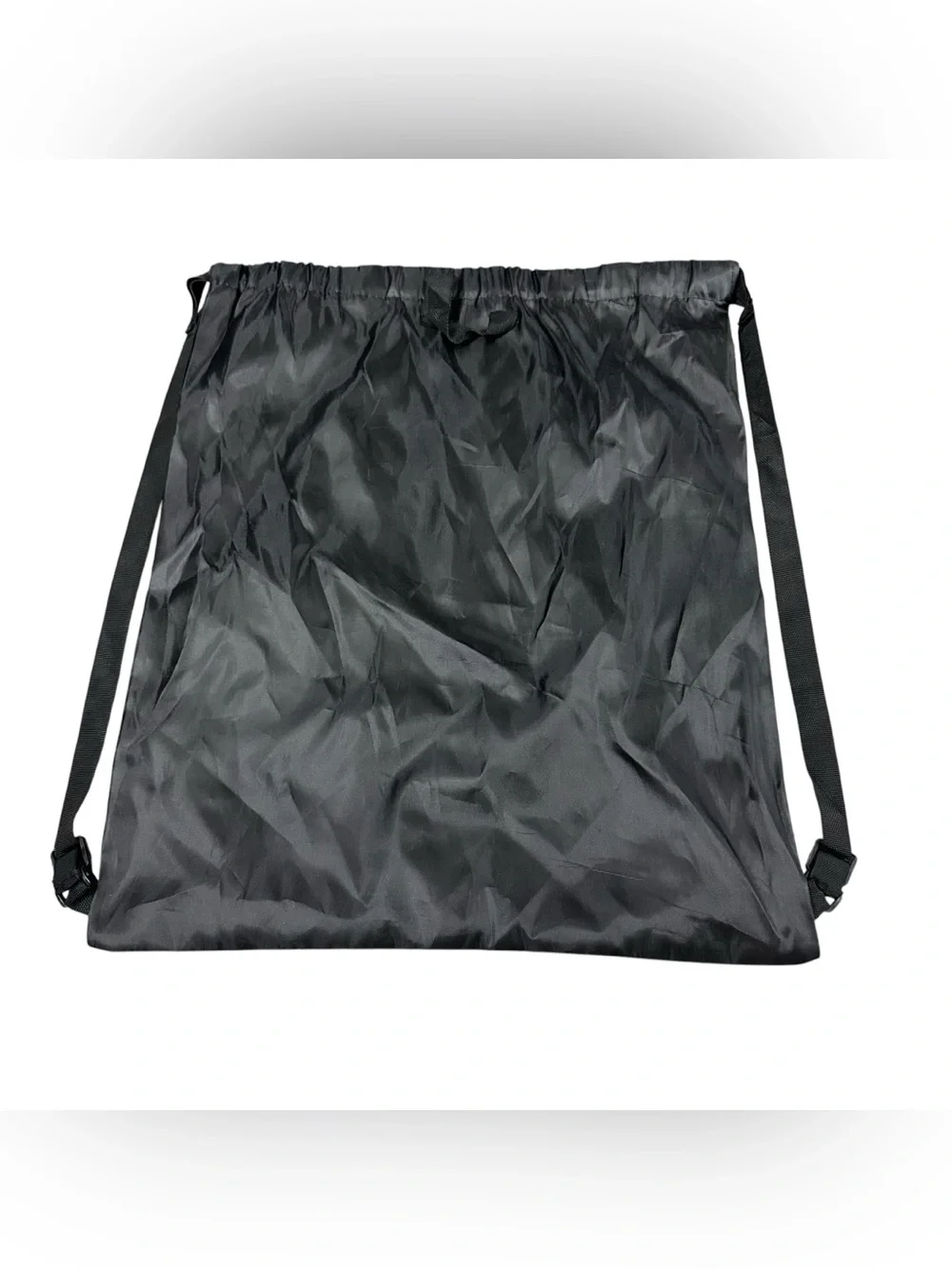 Skechers The Uno Collection Drawstring Backpack Gym Shoe Bag Black Graphic