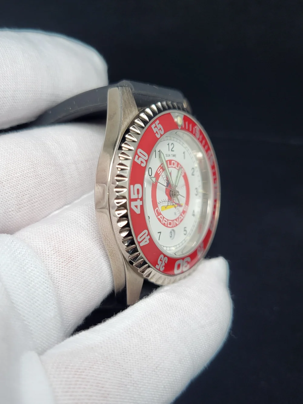 St. Louis Cardinals Red Bezel Sport Watch - Japan Quartz Movement