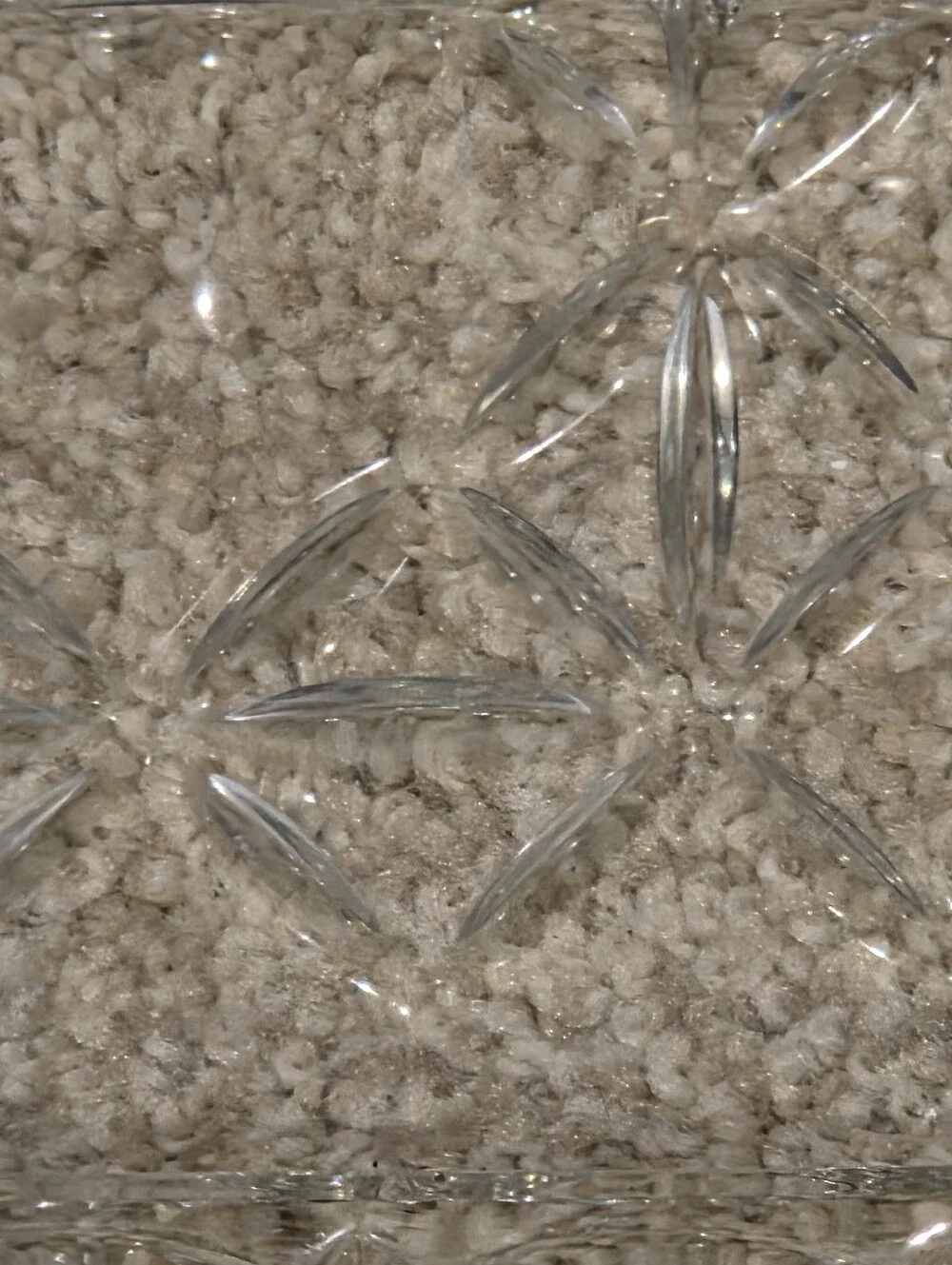 Pressed Glass Divided Vanity Tray - 4 Compartment, Vintage