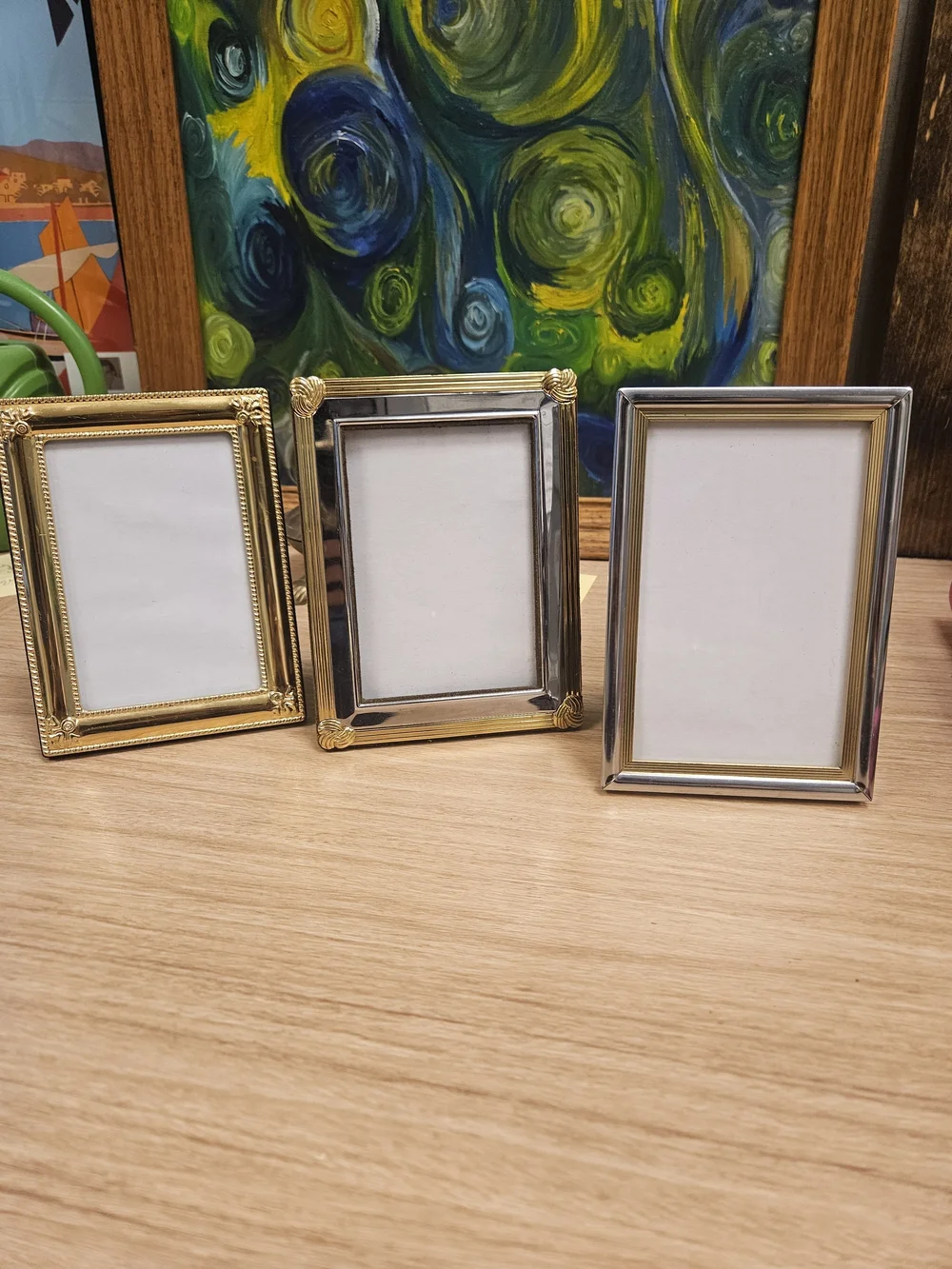 Picture Frames Vintage Classic Brass Gold Silver Metal 4