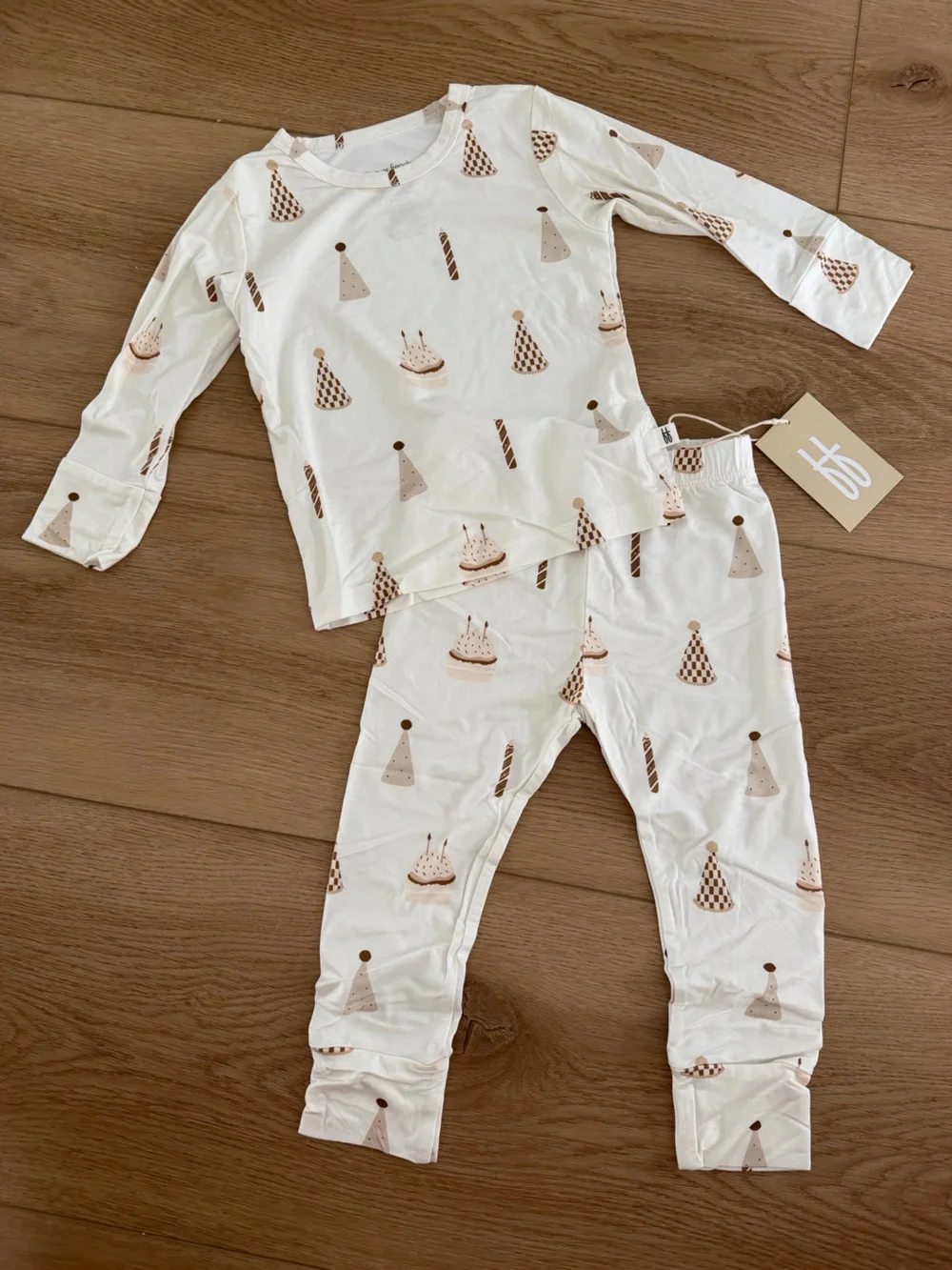 Forever French Sleepy Time Set- 2pc birthday theme 12-18 months
