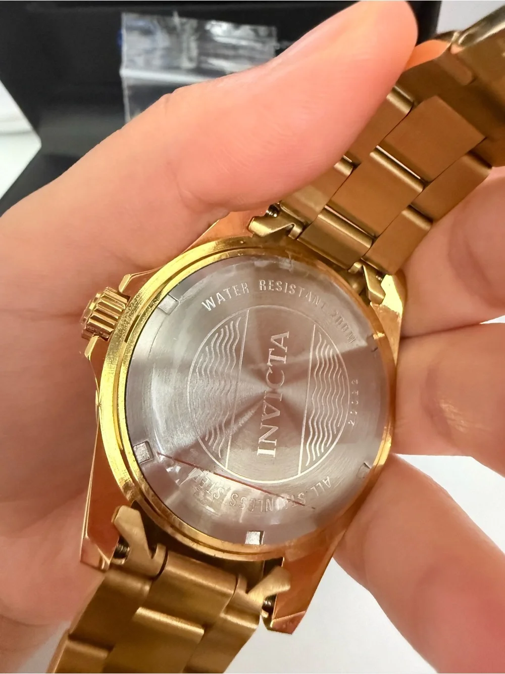 Invicta Gold Tone Rainbow Crystal Women’s Watch Limited Edition