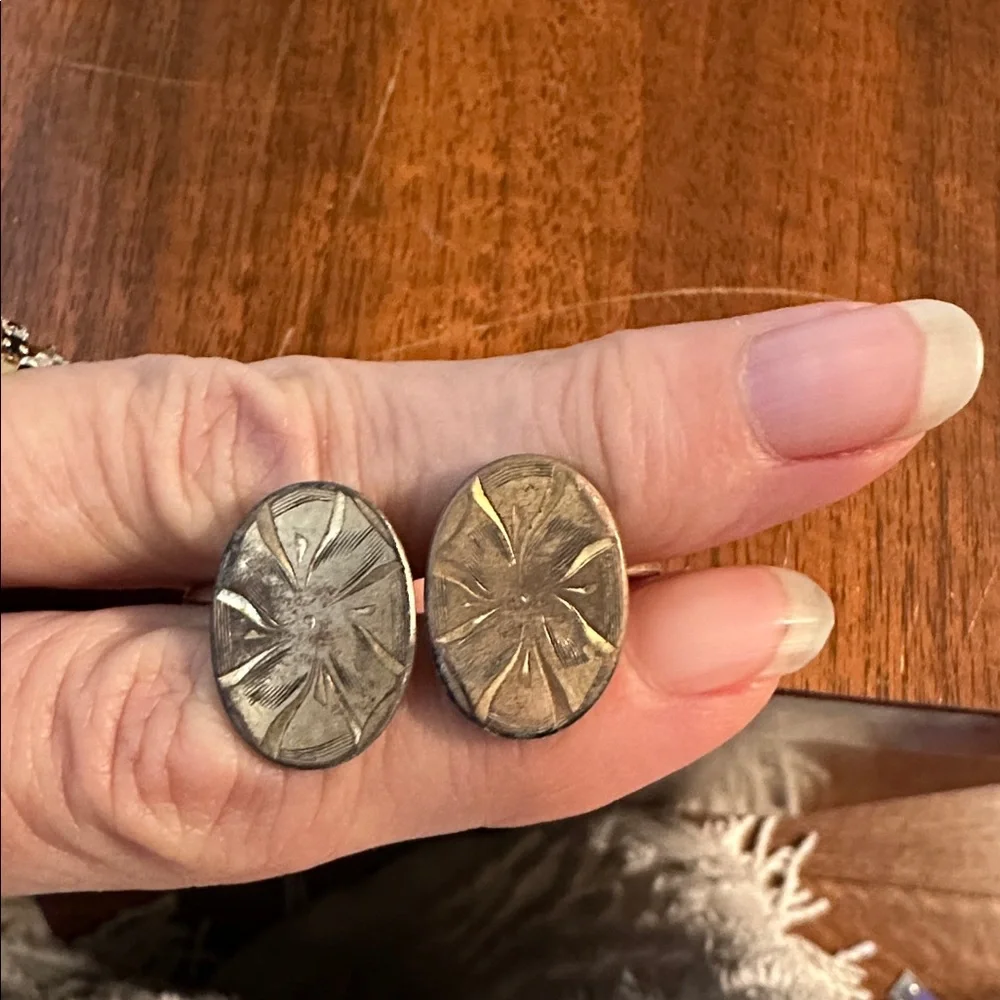 Vintage etched brass
