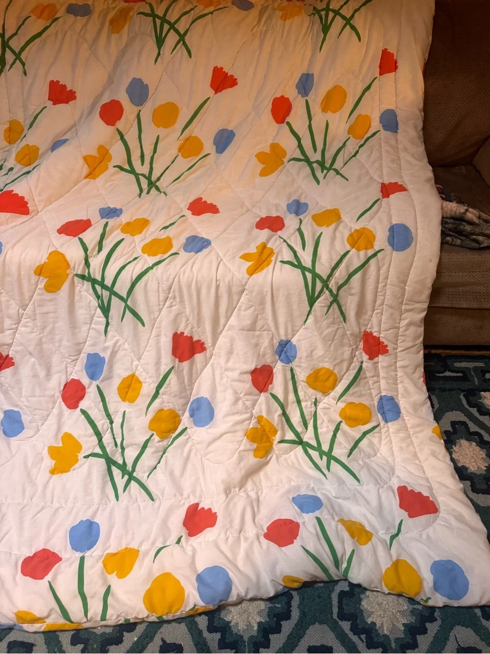 Seven flowers  1970s Marimekko by Dan River